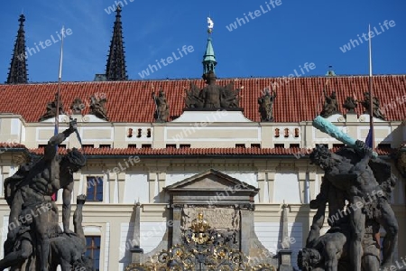 Figuren an der Prager Burg