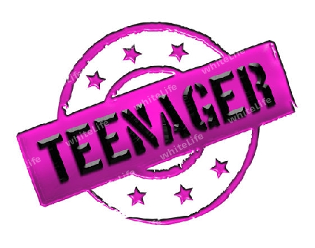 Teenager - Zeichen, Symbol im Retro Stil fuer Praesentationen, Prospekte, Internet, ...