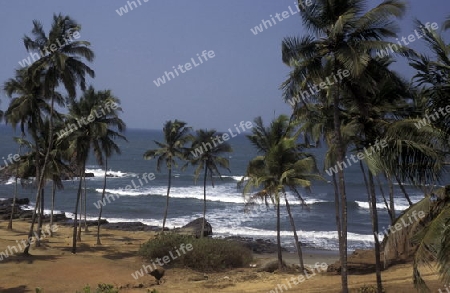  the beach of Anjuna in the Province Goa in India.