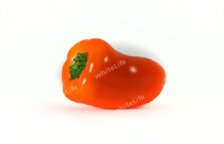 Orange-colored peppers in full bloom - Orangefarbene Paprika in voller Pracht