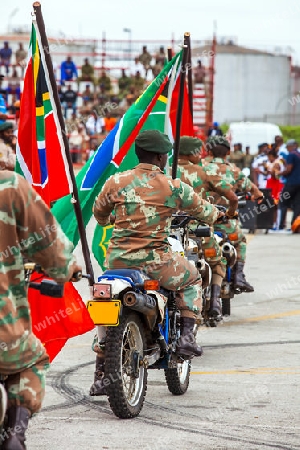 Military parade in Port Elizabeth South Africa