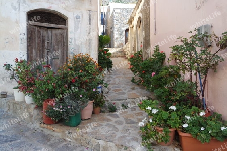 Dorfgasse auf Kreta
