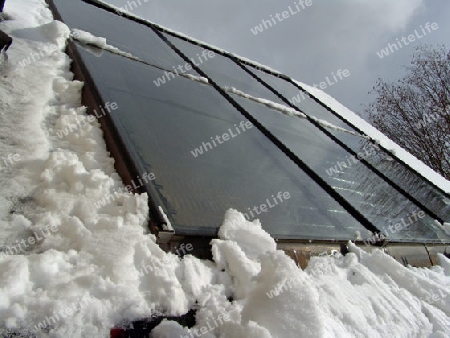 Solaranlage im Winter