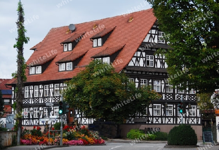 Restauriertes historisches Fachwerkhaus im Schwarzwald