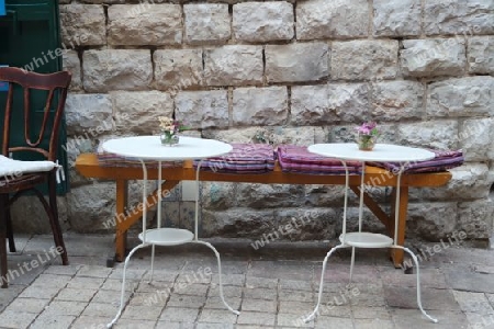 Ort für kleine Pause. Nazareth, Israel