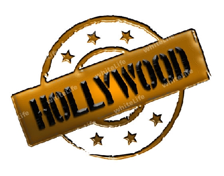 Sign, symbol, stamp or icon for your presentation, for websites and many more named HOLLYWOOD