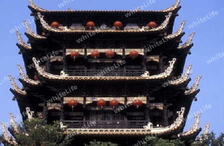 Ein Tempel in der Stadt Ychang in der Provinz Hubei in Zentral China, 1999.