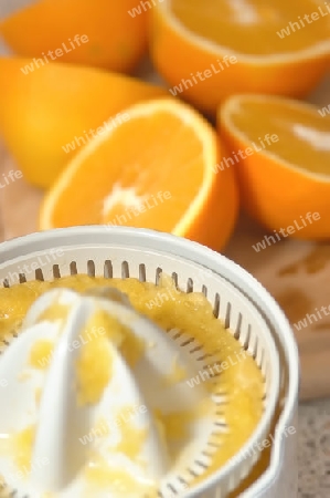 Orangenpresse
