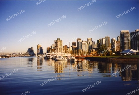 Skyline of Vancouver from Stanley Park