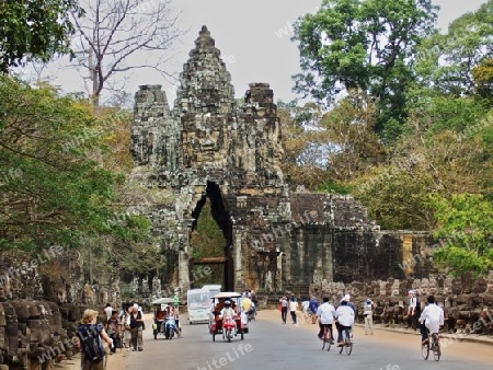 Kambodscha Soem Reap - Eingangstor zu Angkor Tom