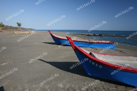 Der Strand von Betano an der Suedkueste in Ost Timor auf der in zwei getrennten Insel Timor in Asien.  