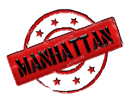 Sign, symbol, stamp or icon for your presentation, for websites and many more named MANHATTAN 