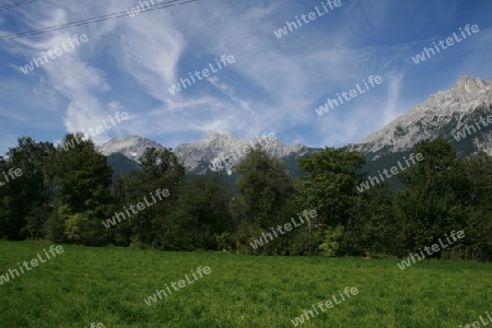 Gebirge in Tirol, wunderschoene Wolkenformation