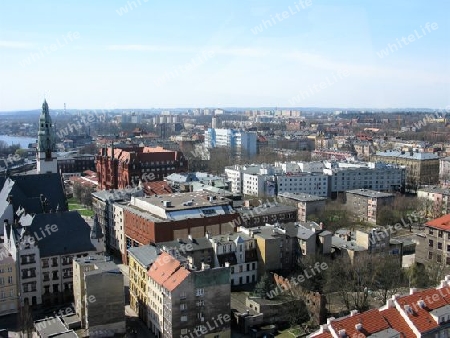 Blick auf Stettin, Szczecin
