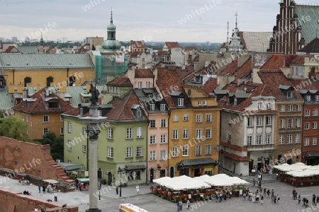 The Old Town in the City of Warsaw in Poland, East Europe.