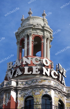 Die Banco de Valencia in der Innenstadt von Valencia