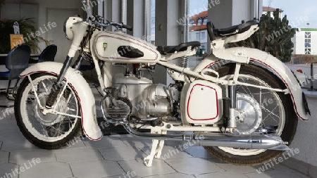 Oldtimer Motorrad BK 350 aus Zschopau aus den50er Jahren
