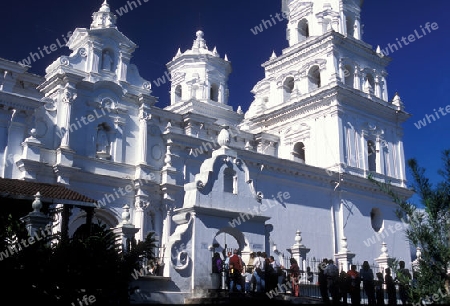 the church in the town of Esquipulas in Guatemala in central America.   