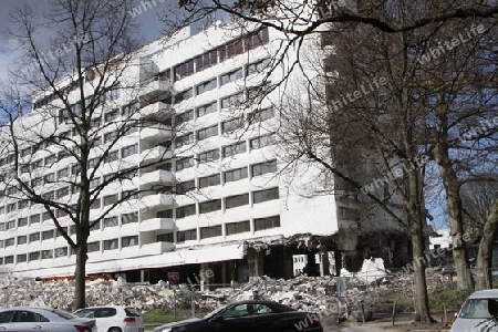 Abriss des Interconti-Hotels in Hamburg