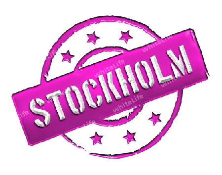 Sign and stamp for your presentation, for websites and many more named Stockholm