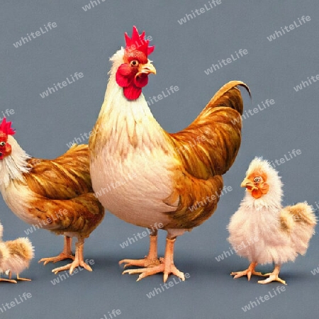 Hühner Familie