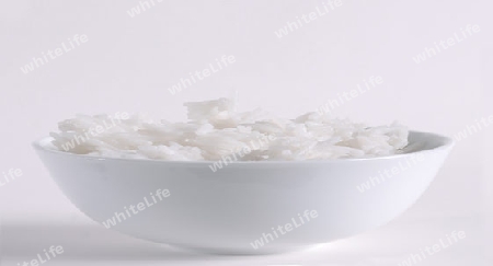 Reis in einer asiatischen Reisschale