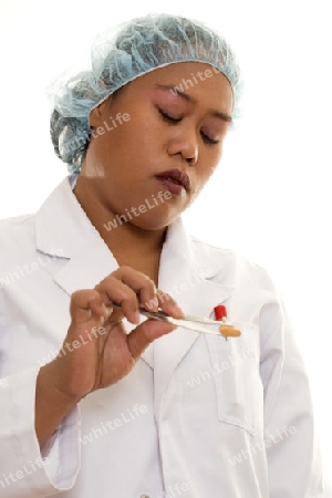 Laboratory pharmaceutical worker