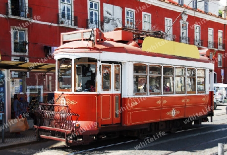 Stra?enbahn in Lissabon