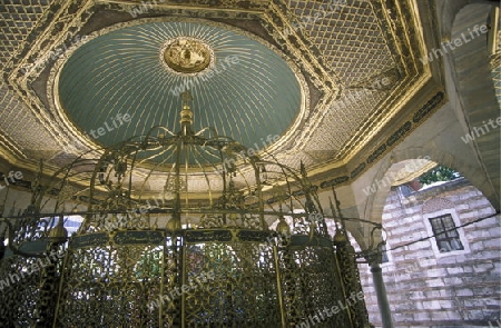 Die Aya Sofia Moschee im Stadtteil Sultanahmet in Istanbul in der Tuerkey.