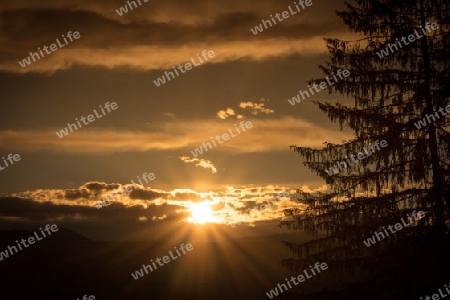 Sonnenuntergang Oberstdorf