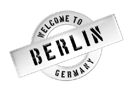 Illustration of WELCOME TO BERLIN as Banner for your presentation, website, inviting...