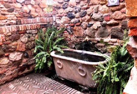 antike Badewanne umfunktioniert