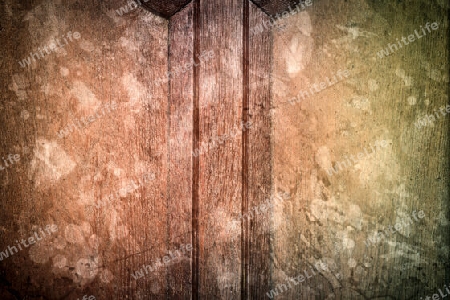 Old and weathered vintage wooden plank background with scratches 