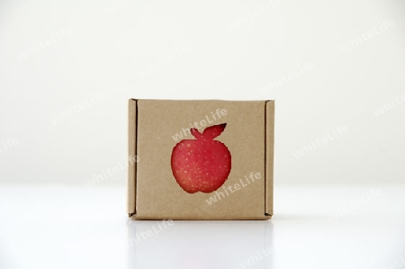 Apfel in der Verpackung
