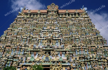 The Sri Meenakshi Temple in the city of   Madurai in Tamil Nadu in India.
