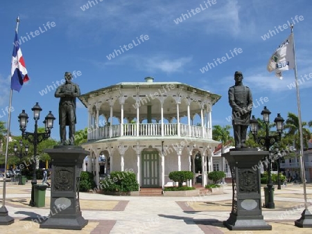 Dominikanische Republik, Puerto Plata, Zentralpark mit Glorieta Siciliana