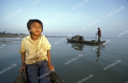 the Lake tonle sap neat the town of siem riep near ankor wat  in cambodia in southeastasia. 