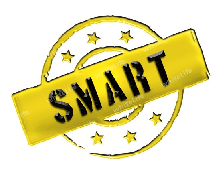 Sign, symbol, stamp or icon for your presentation, for websites and many more named SMART