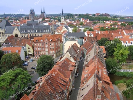 Blick vom Turm der ?gidienkirche in Erfurt