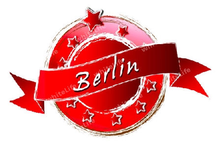 BERLIN - Banner, Logo, Symbol im Royal Grunge Style fuer Praesentationen, Flyer, Prospekte, Internet,...