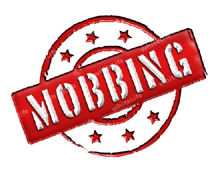 Sign and stamp named "Mobbing" for your presentation, for websites and many more.