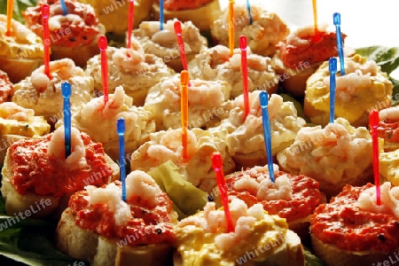 partyhappen mit shrimps