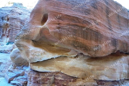 Felsformationen in Petra, Jordanien