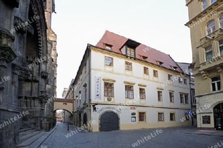 typisches Altstadthotel, Cerny Slon, Schwarzer Elefant, Altstadt, Altstaedter Ring, Prag, Boehmen, Tscheschien, Tschechische Republik , Europa