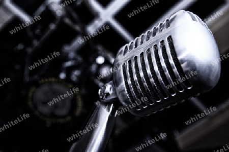 Nostalgie Mikrofon Detailaufnahme