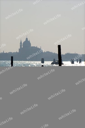 Venedig - Gondola und Chiesa del Redentore Kirche