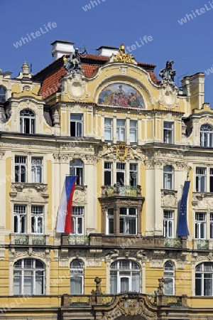 Kinsky Palais, UNESCO Weltkulturerbe, Prag, Tschechien, Tschechische Republik, Europa