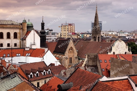 Die Altstadt von Bratislava der Hauptstadt an der Donau in  der Slowakei in Osteuropa. 