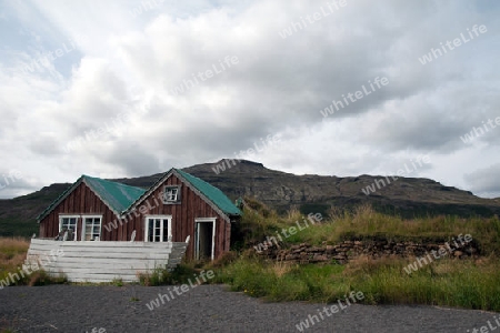 Der S?den Islands, alte unbewohnte Hofruine am Geysir-Gebiet, Hakadalur, im "Goldenen Zirkel"