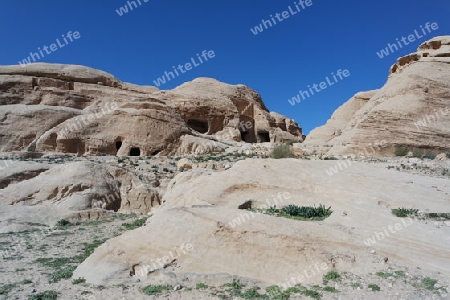 Felsformationen in Petra, Jordanien